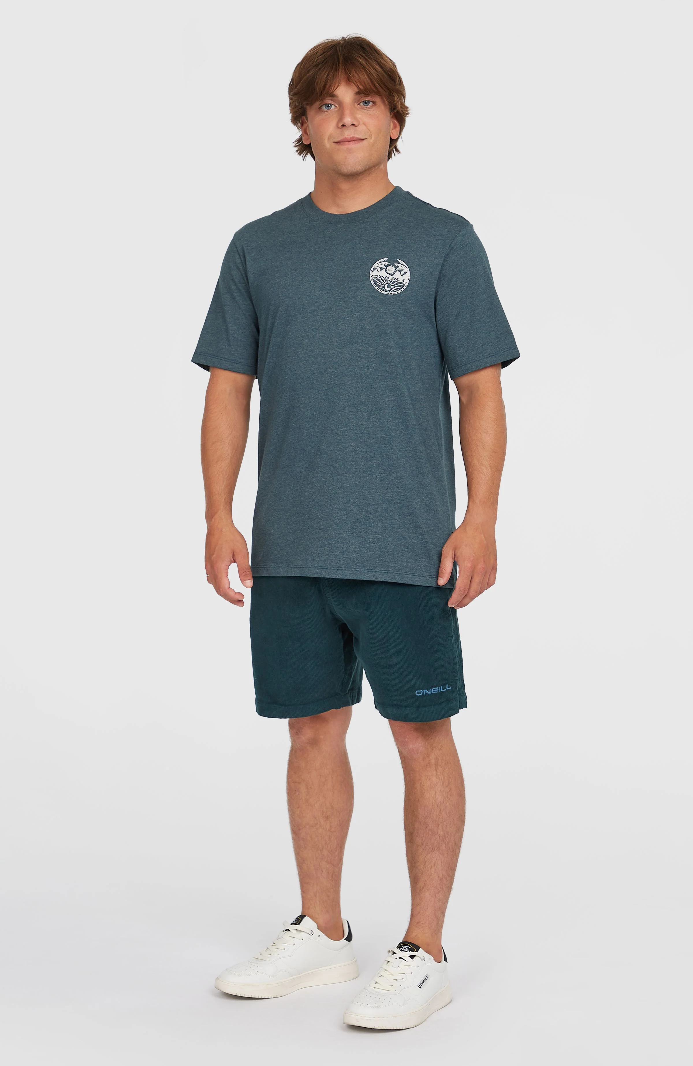 Back Print T-Shirt | Alma Steel Melange - Image 4