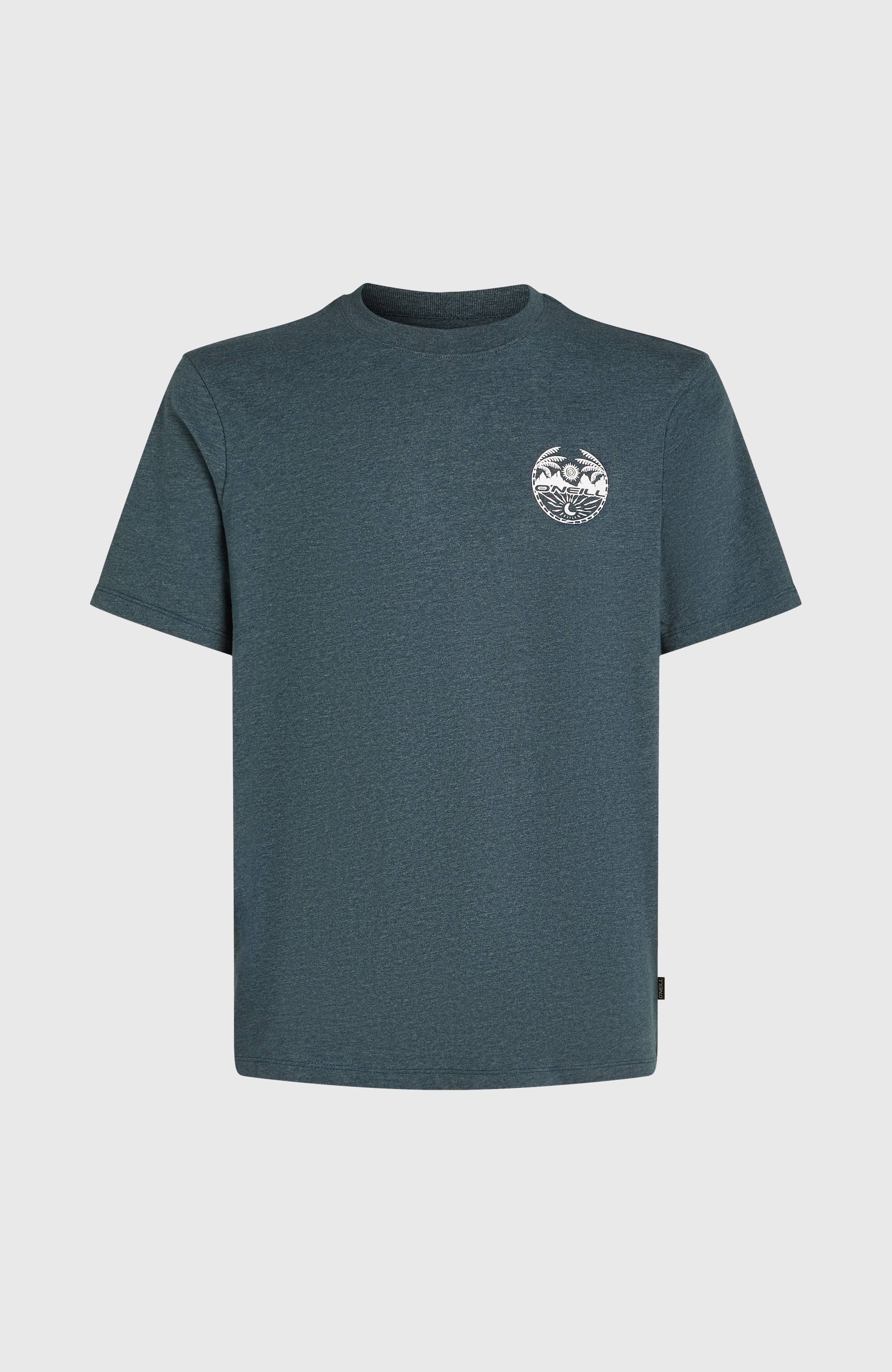 Back Print T-Shirt | Alma Steel Melange - Image 5