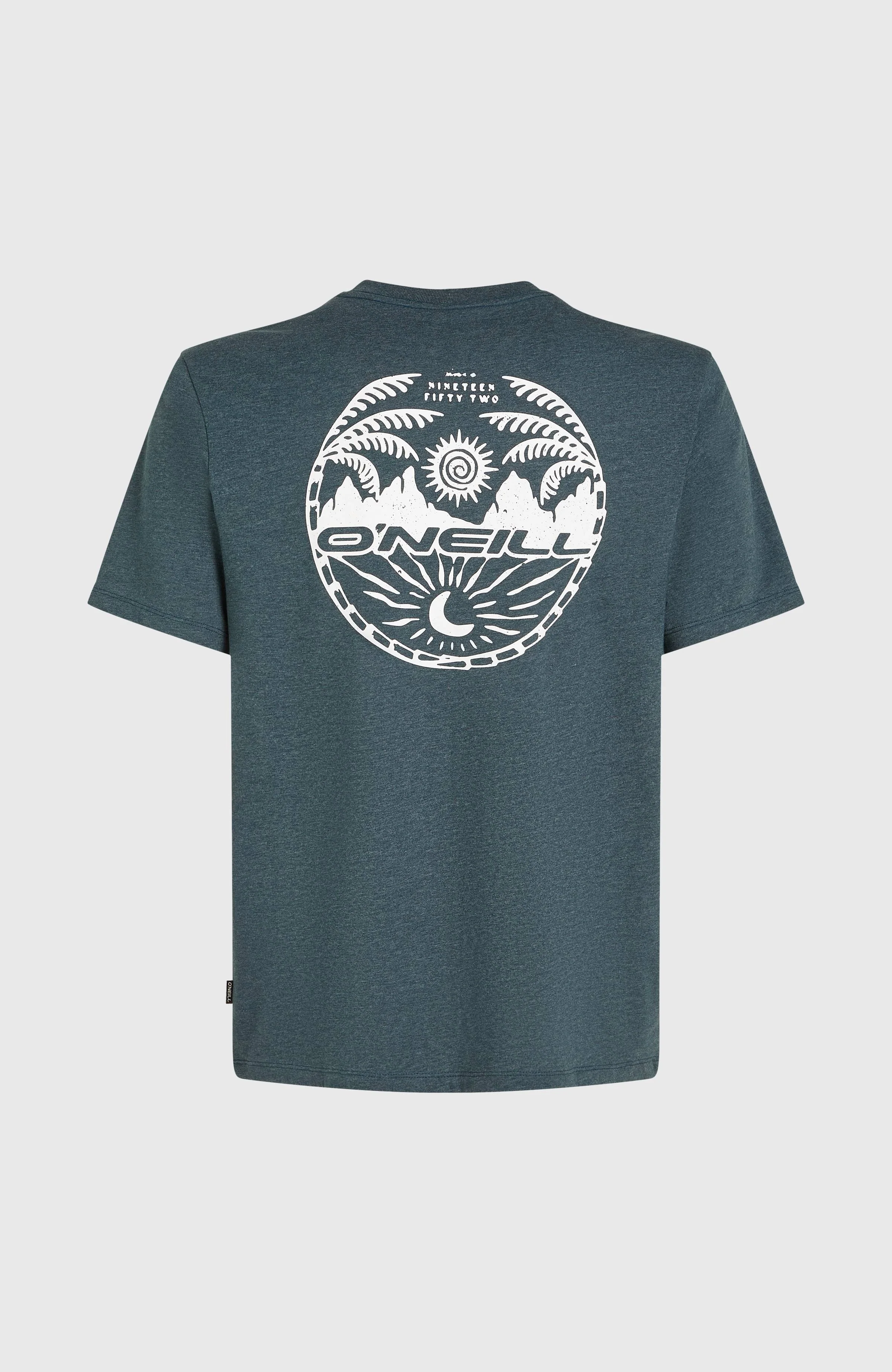 Back Print T-Shirt | Alma Steel Melange - Image 6