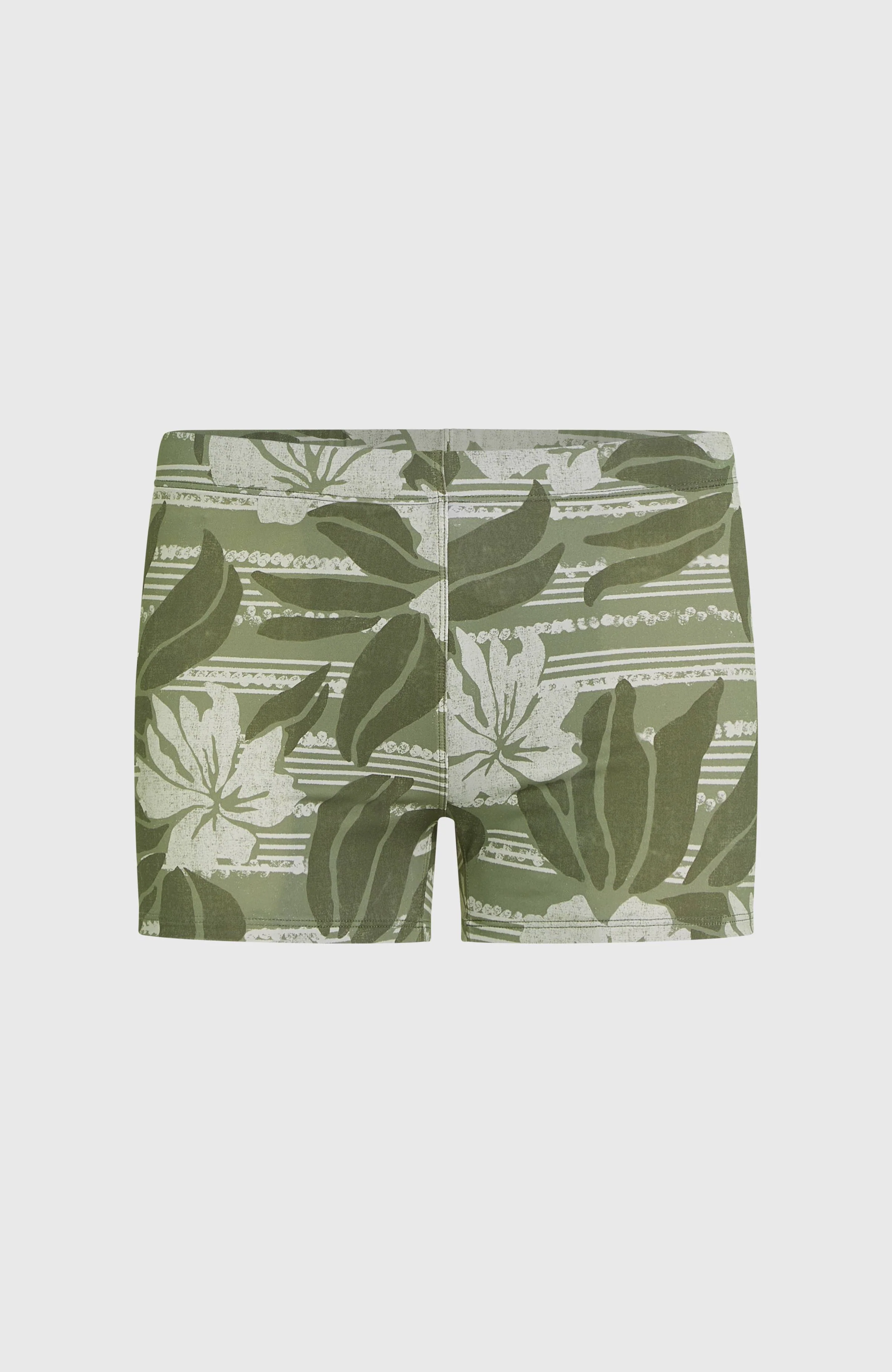 Essentials Floral Racer Badehose | Green Tonal Dusty Flower - Image 5
