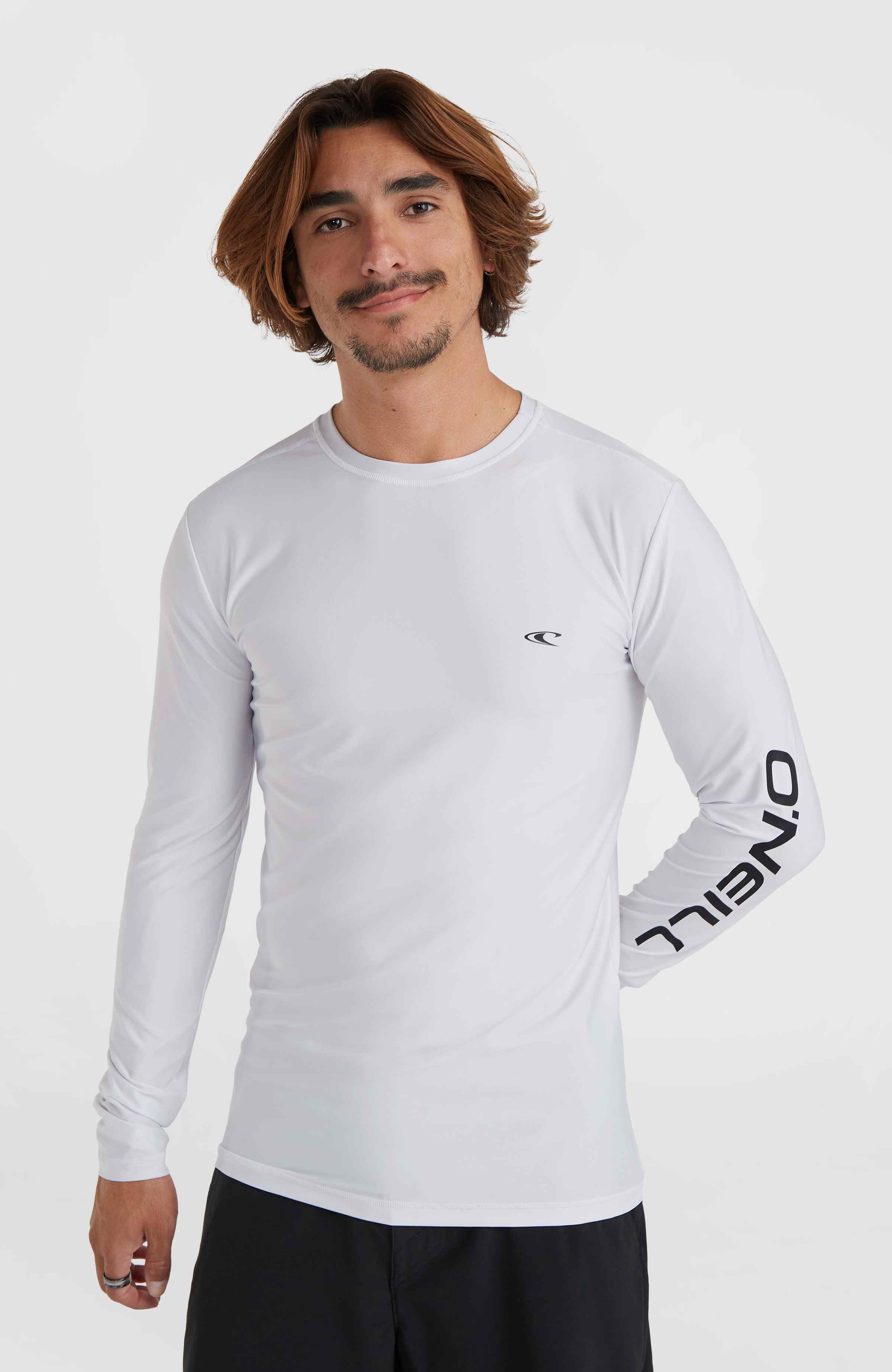 Essentials Longsleeve-Schwimmshirt | Snow White