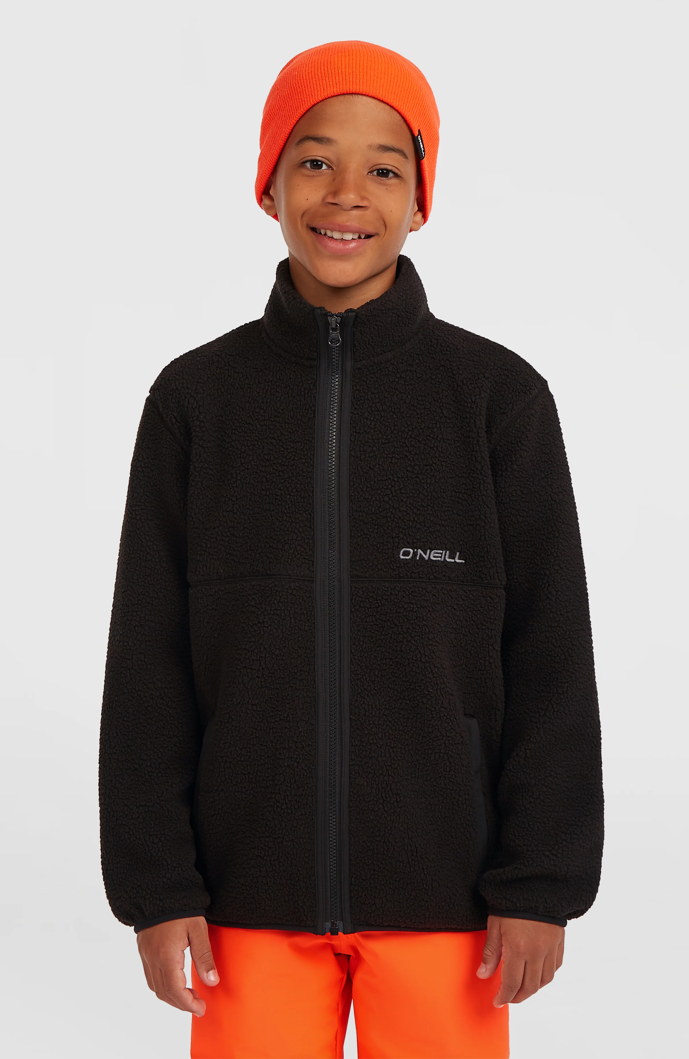 Flauschige Fleecejacke mit Reißverschluss | Black Out