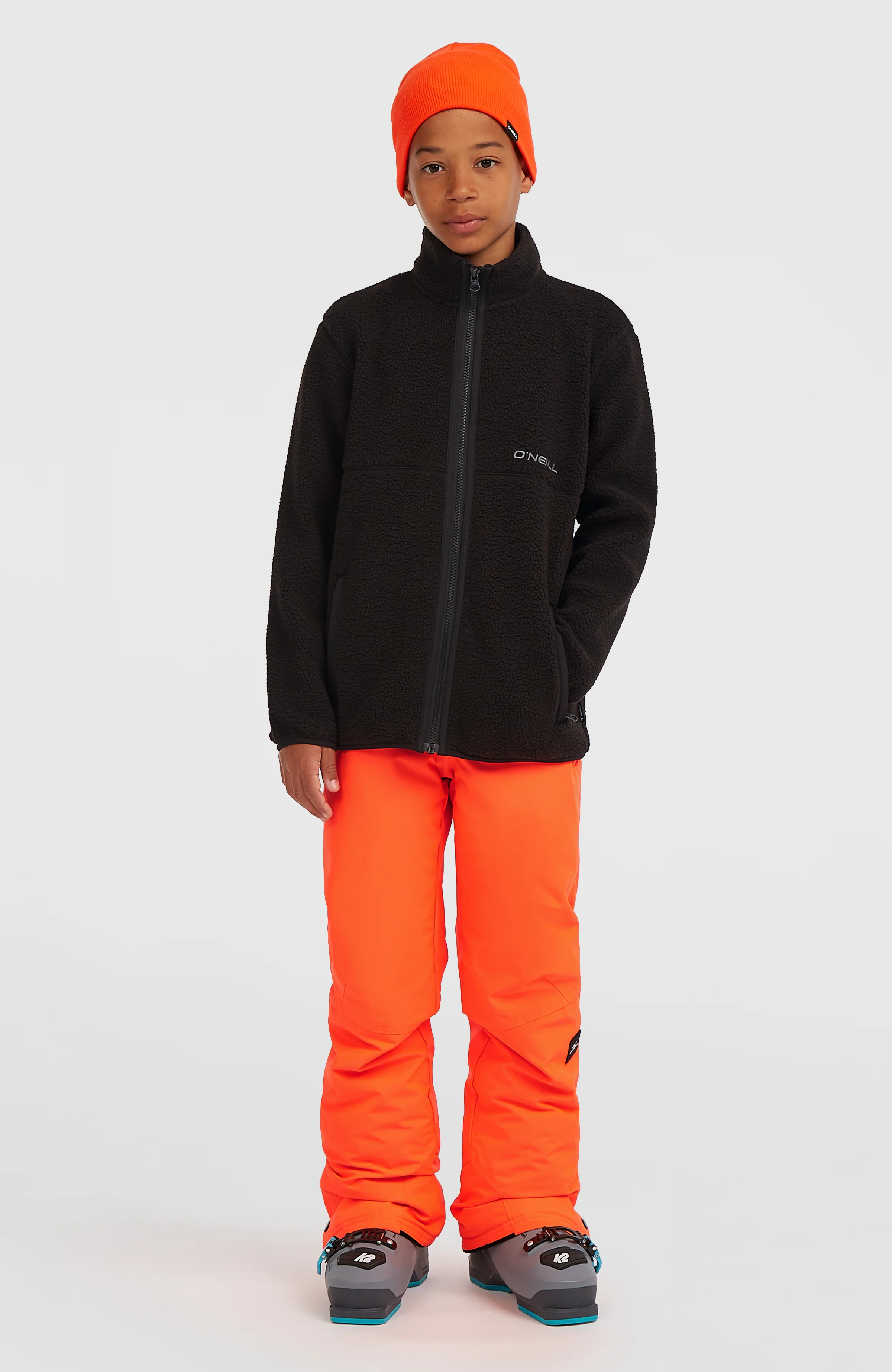 Flauschige Fleecejacke mit Reißverschluss | Black Out - Image 4
