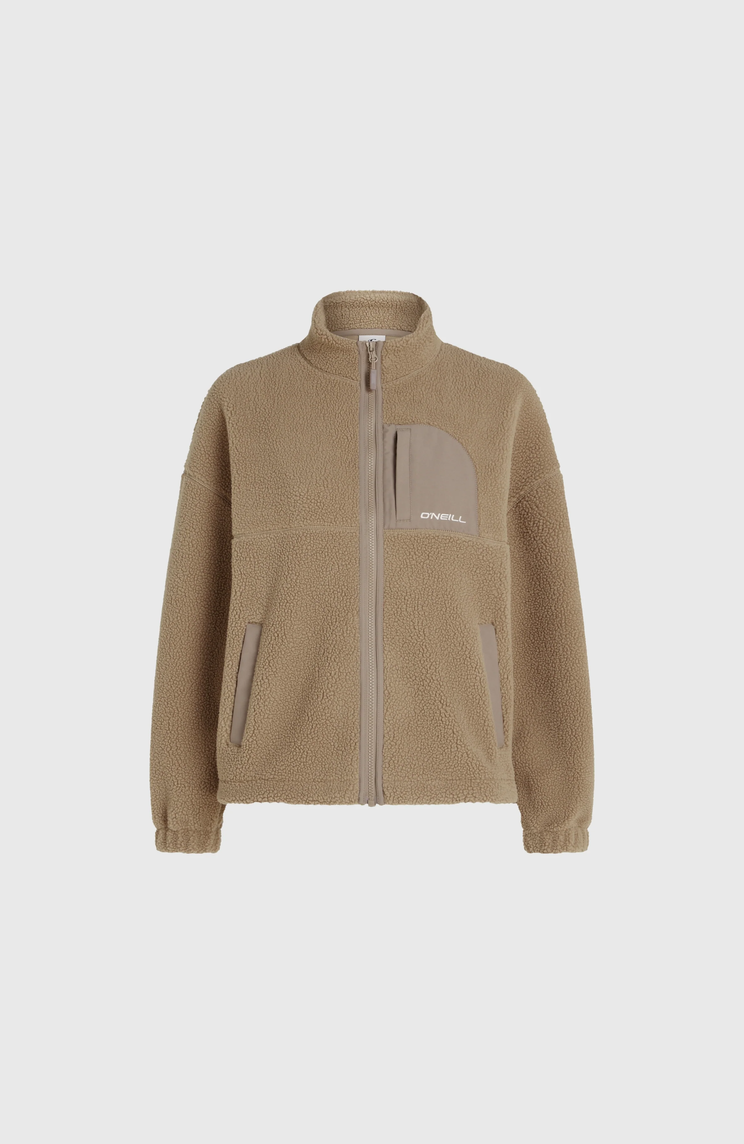 Flauschige Fleecejacke mit Reißverschluss | Concrete - Image 5