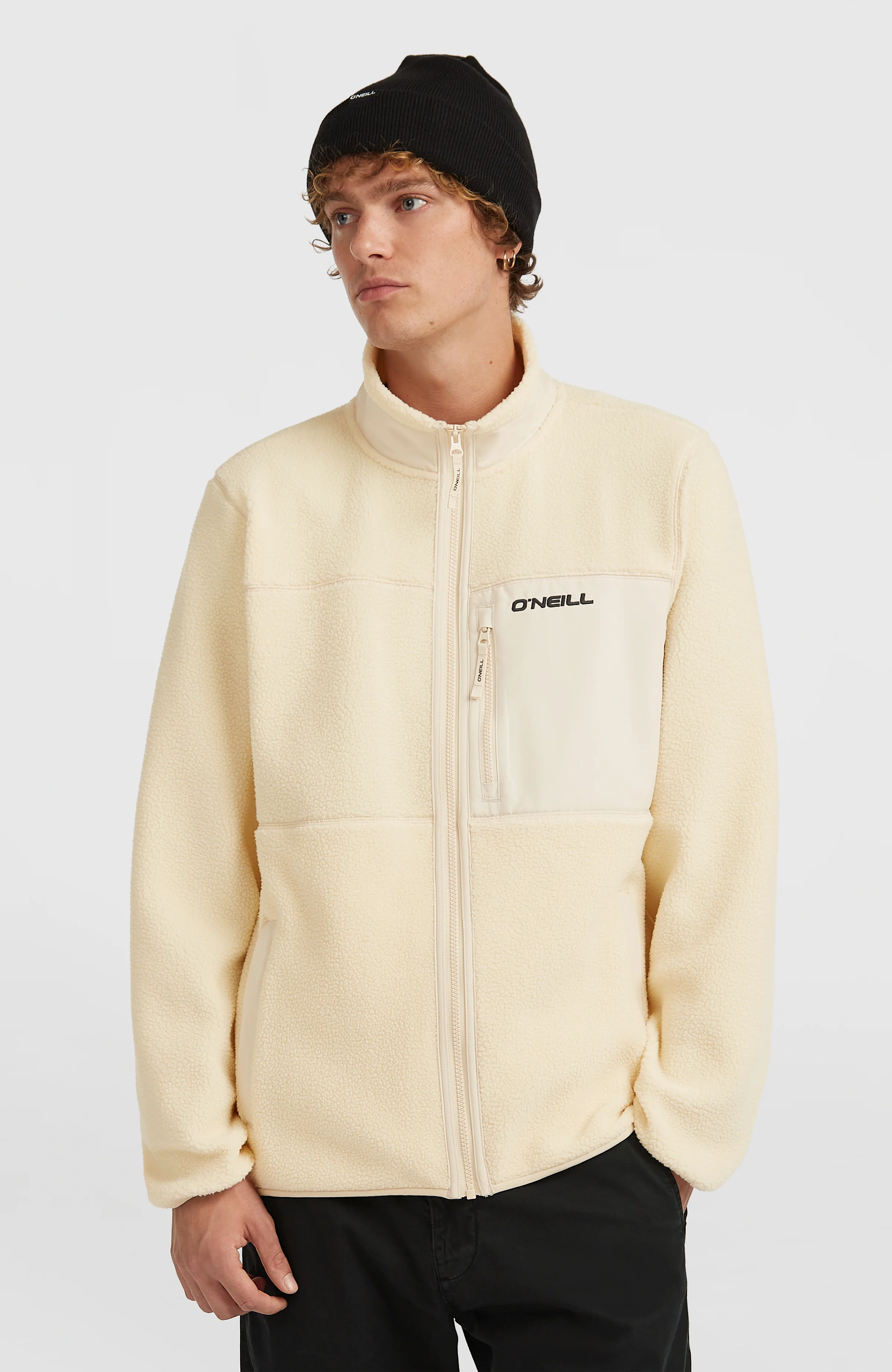 Flauschige Must-Have Fleecejacke mit Reißverschluss | Macaron