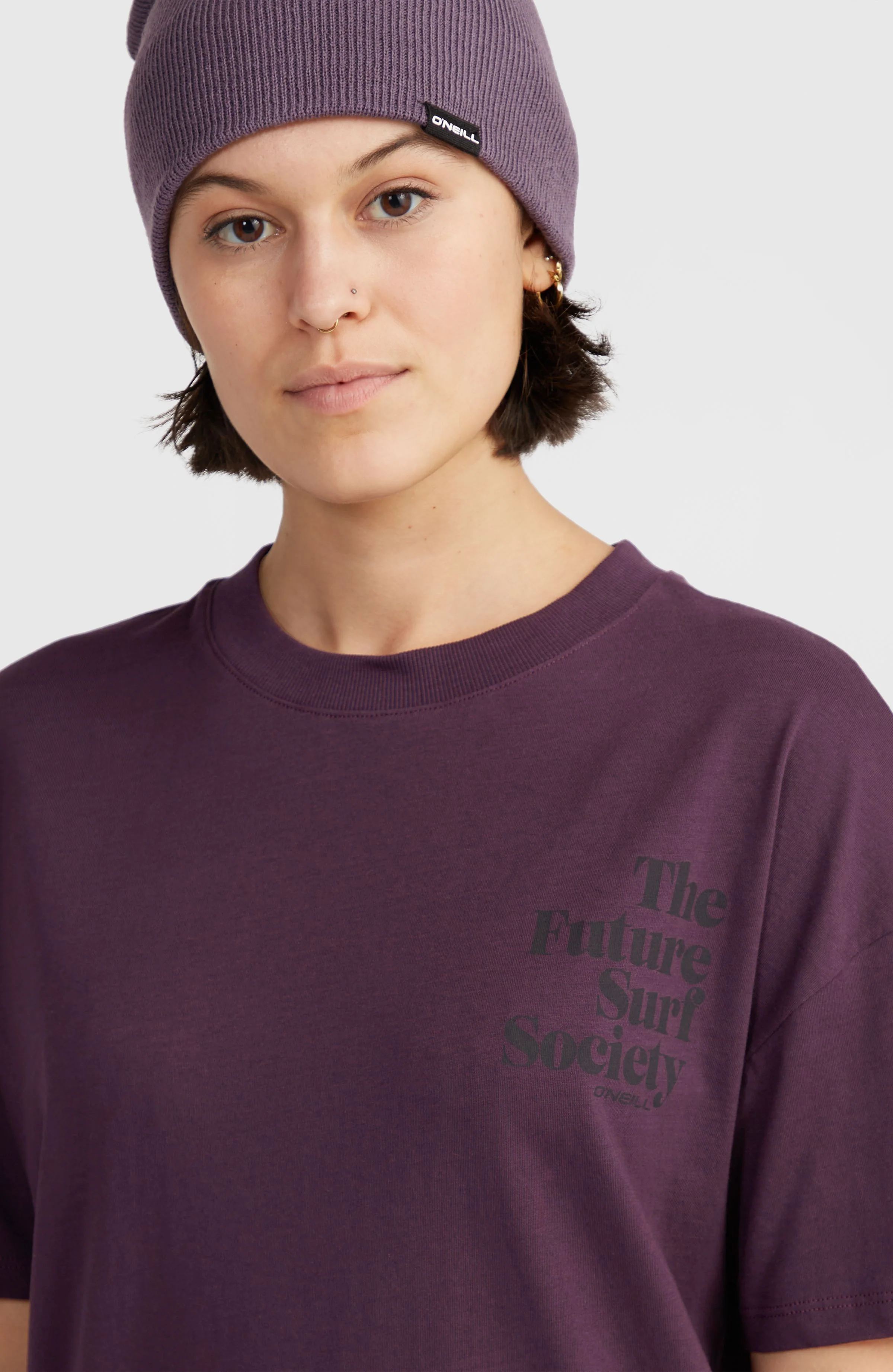 Future Surf Society T-Shirt | Aubergine - Image 2
