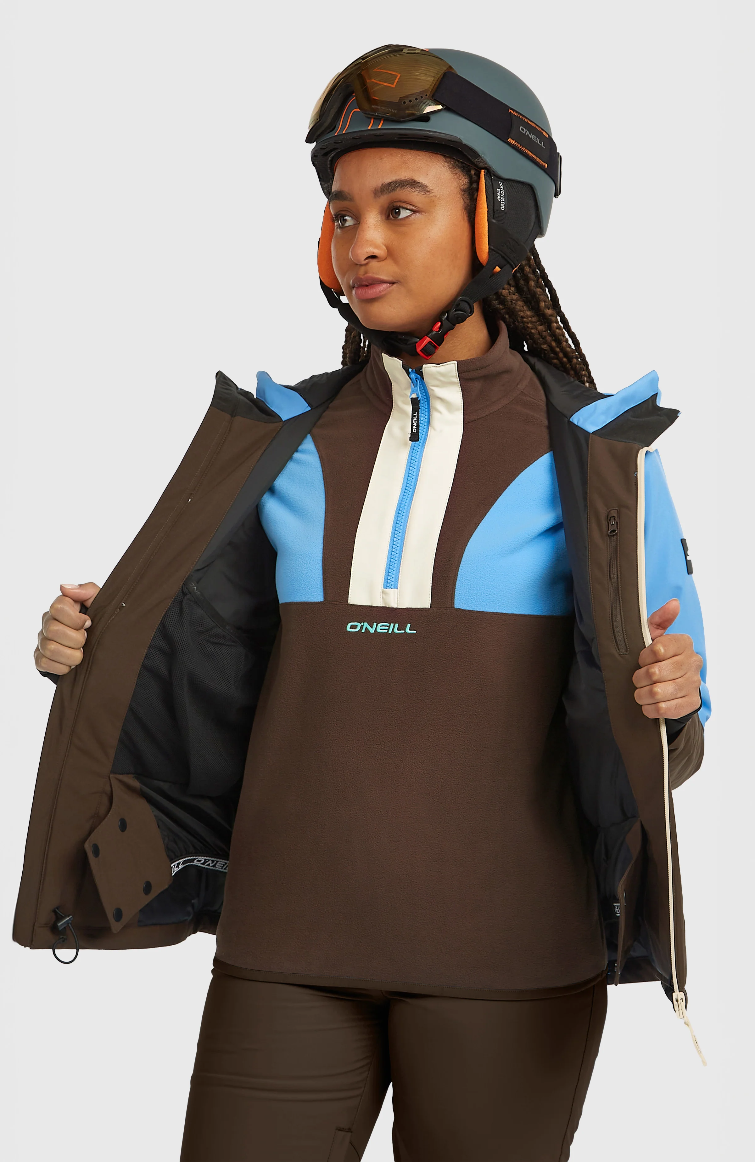 FWC'Cruz Triple Skijacke | Blue Poppy Colour Block - Image 4