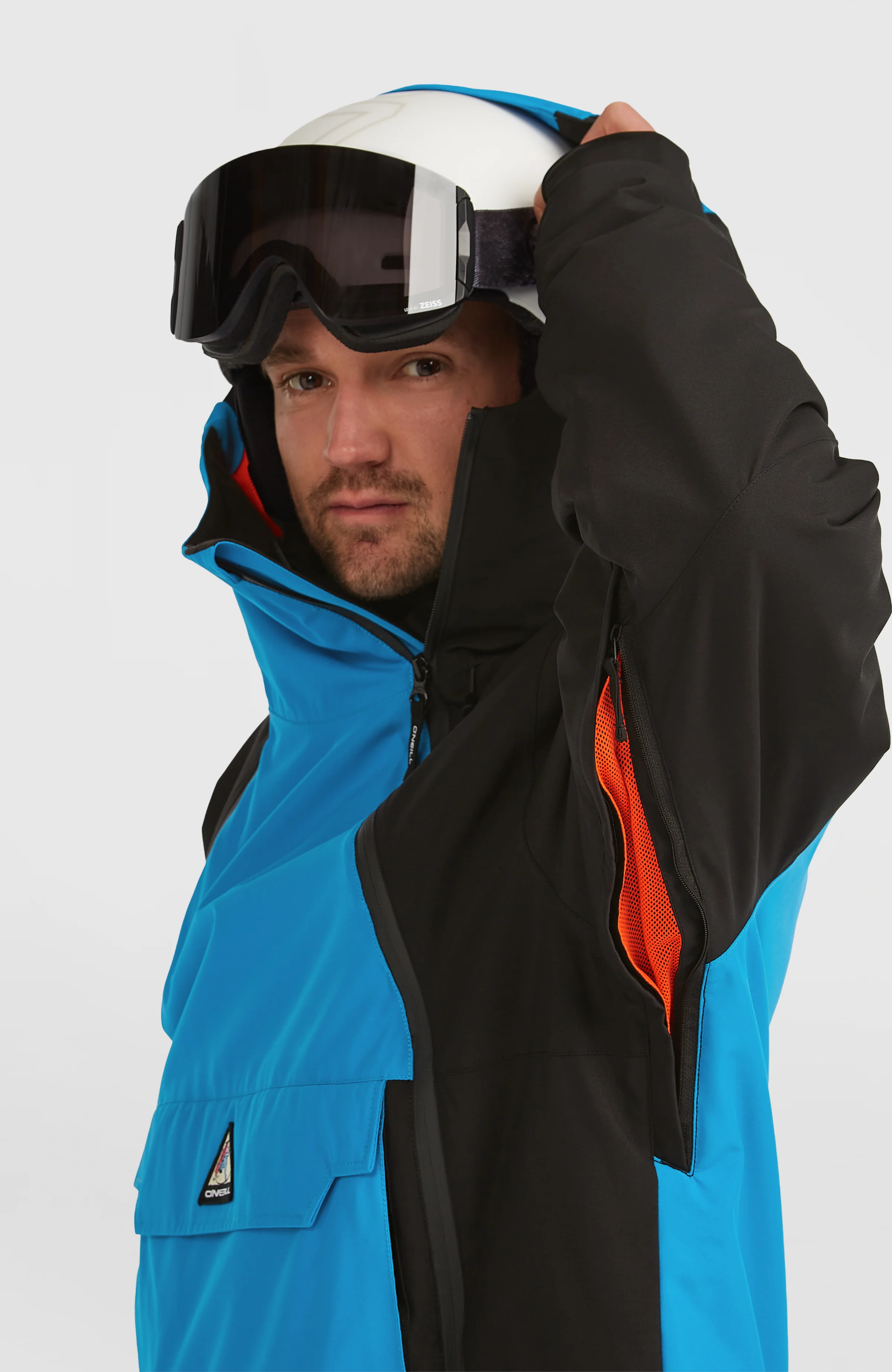 FWC'Play Asymmetric Ski- und Snowboardjacke | Ocean Melody Colour Block - Image 2