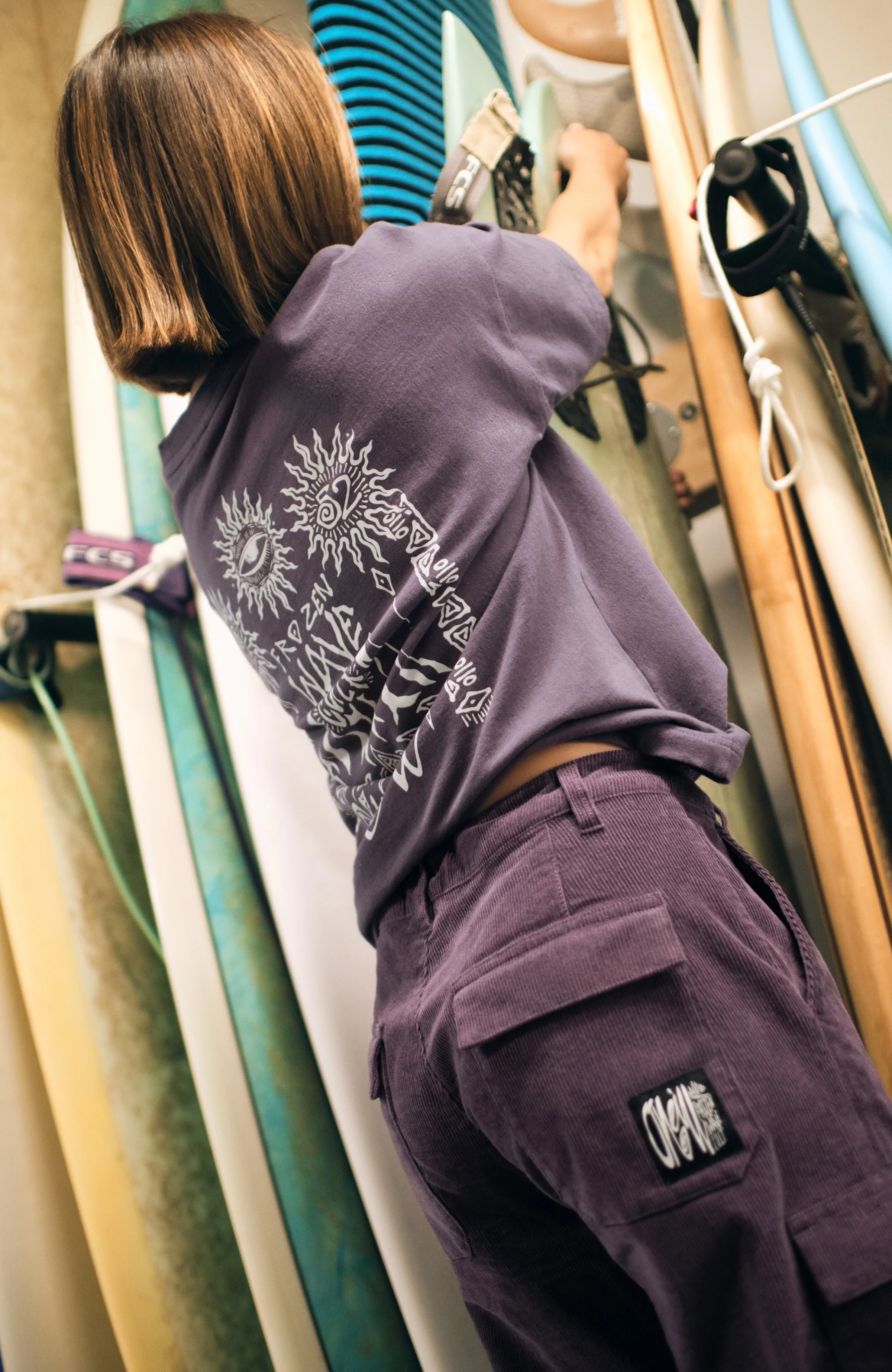 Lockeres Surf Heroes T-Shirt | Mauve Miracle - Image 2
