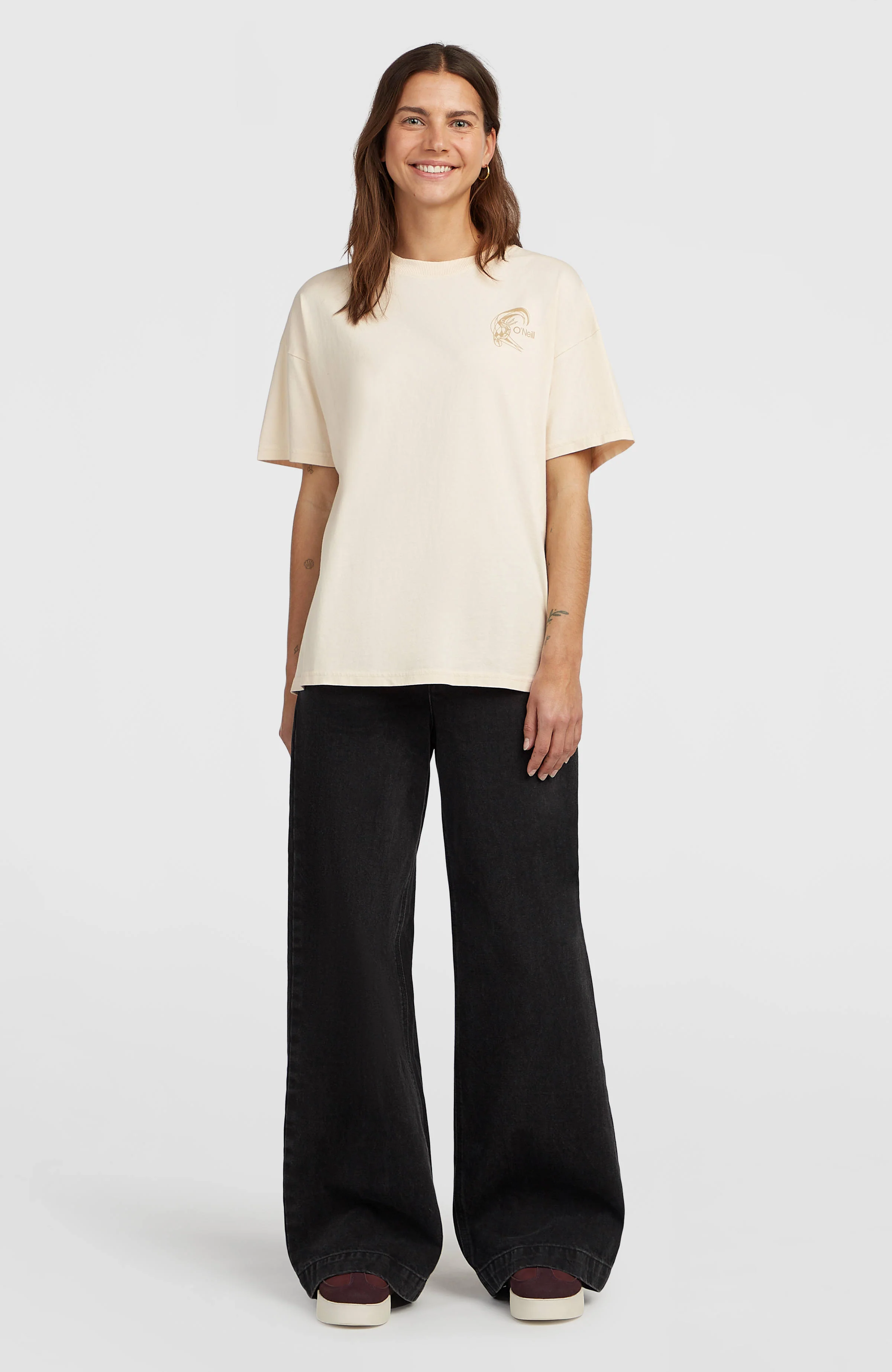 O'Riginals Back-Print T-Shirt | Linen White - Image 4