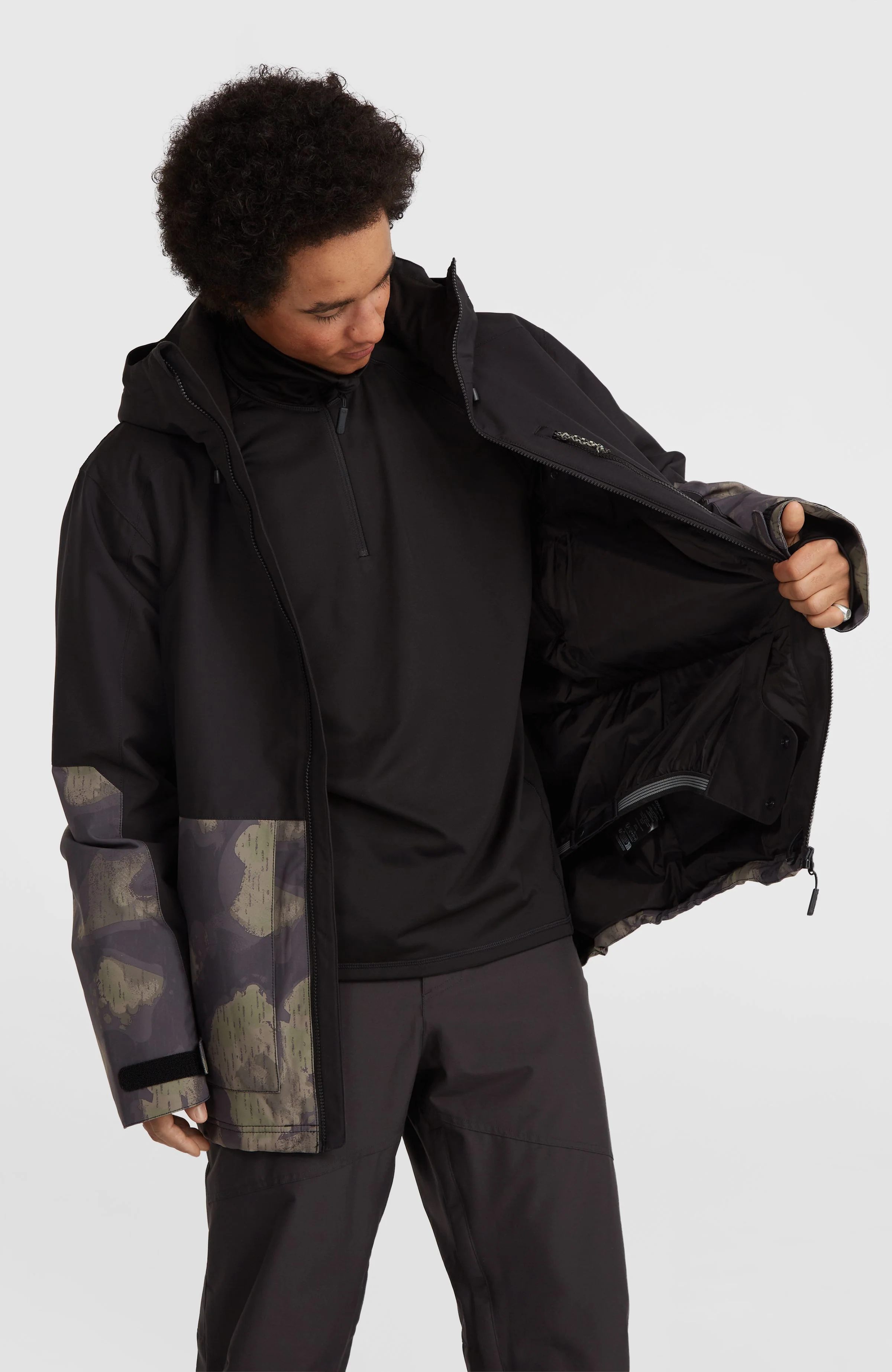 O'Riginals Block Skijacke | Black Night Camo - Image 4