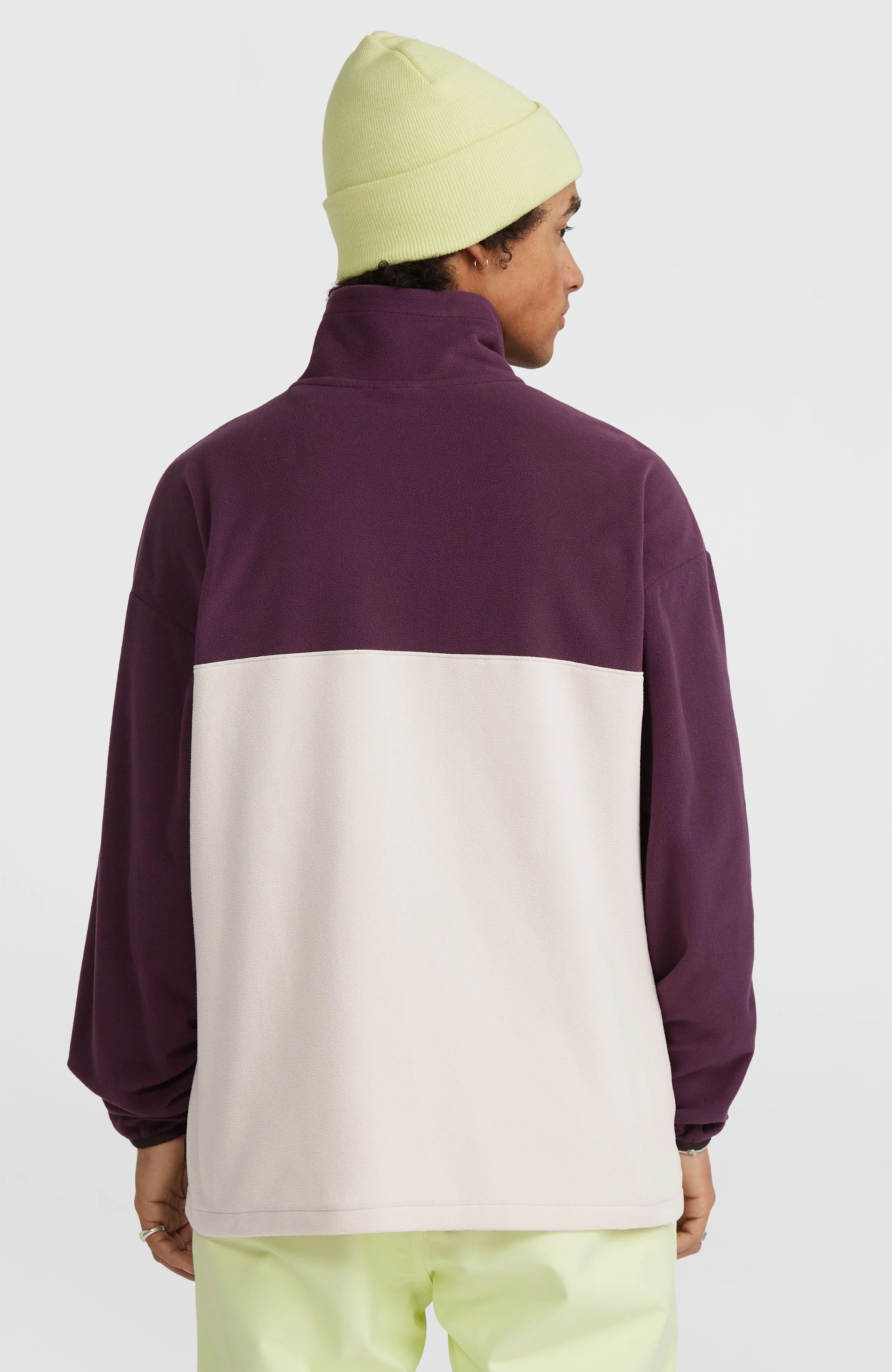 O'Riginals Polartec® 100 Fleecepullover | Aubergine Colour Block - Image 5