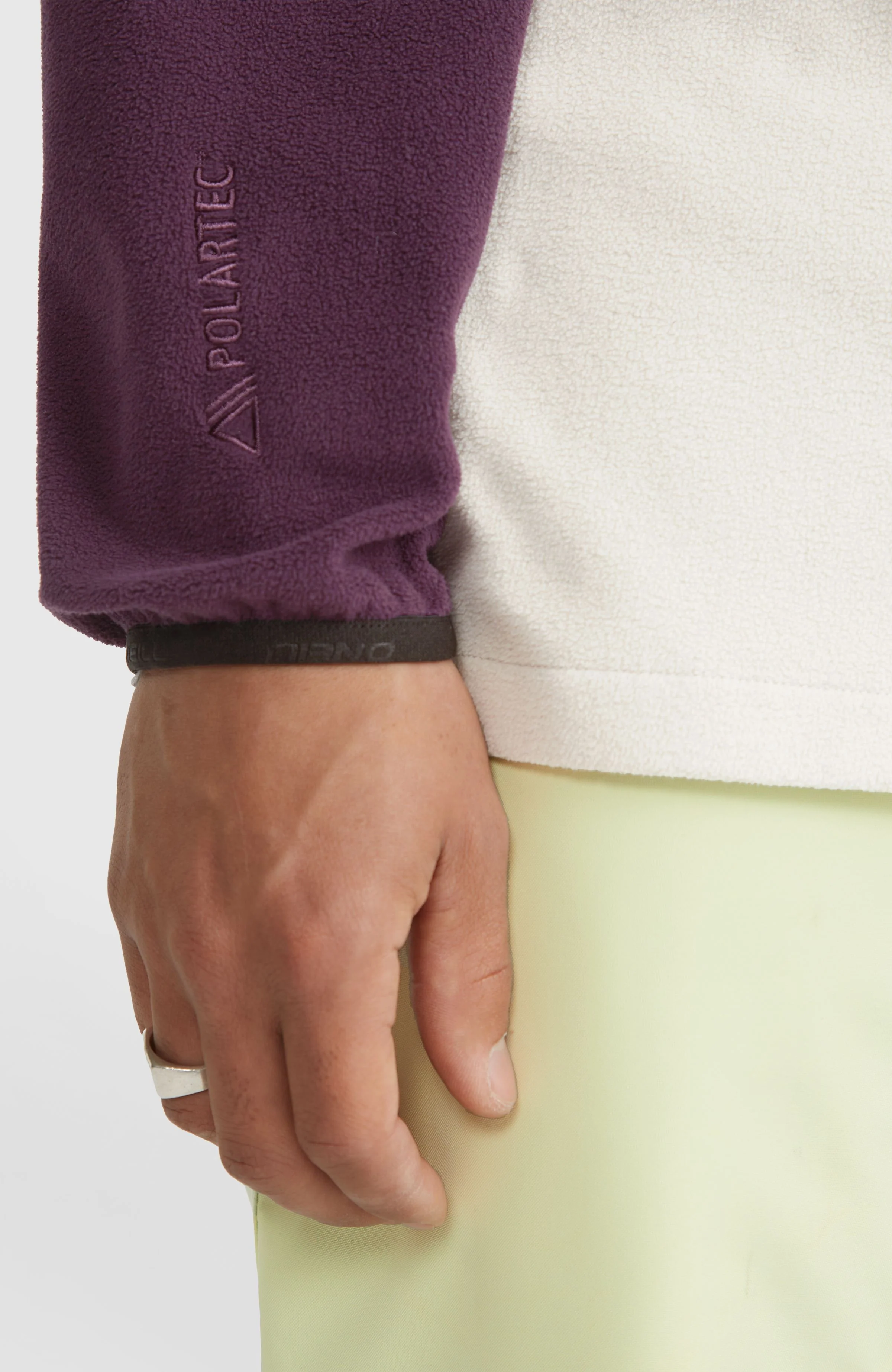 O'Riginals Polartec® 100 Fleecepullover | Aubergine Colour Block - Image 7