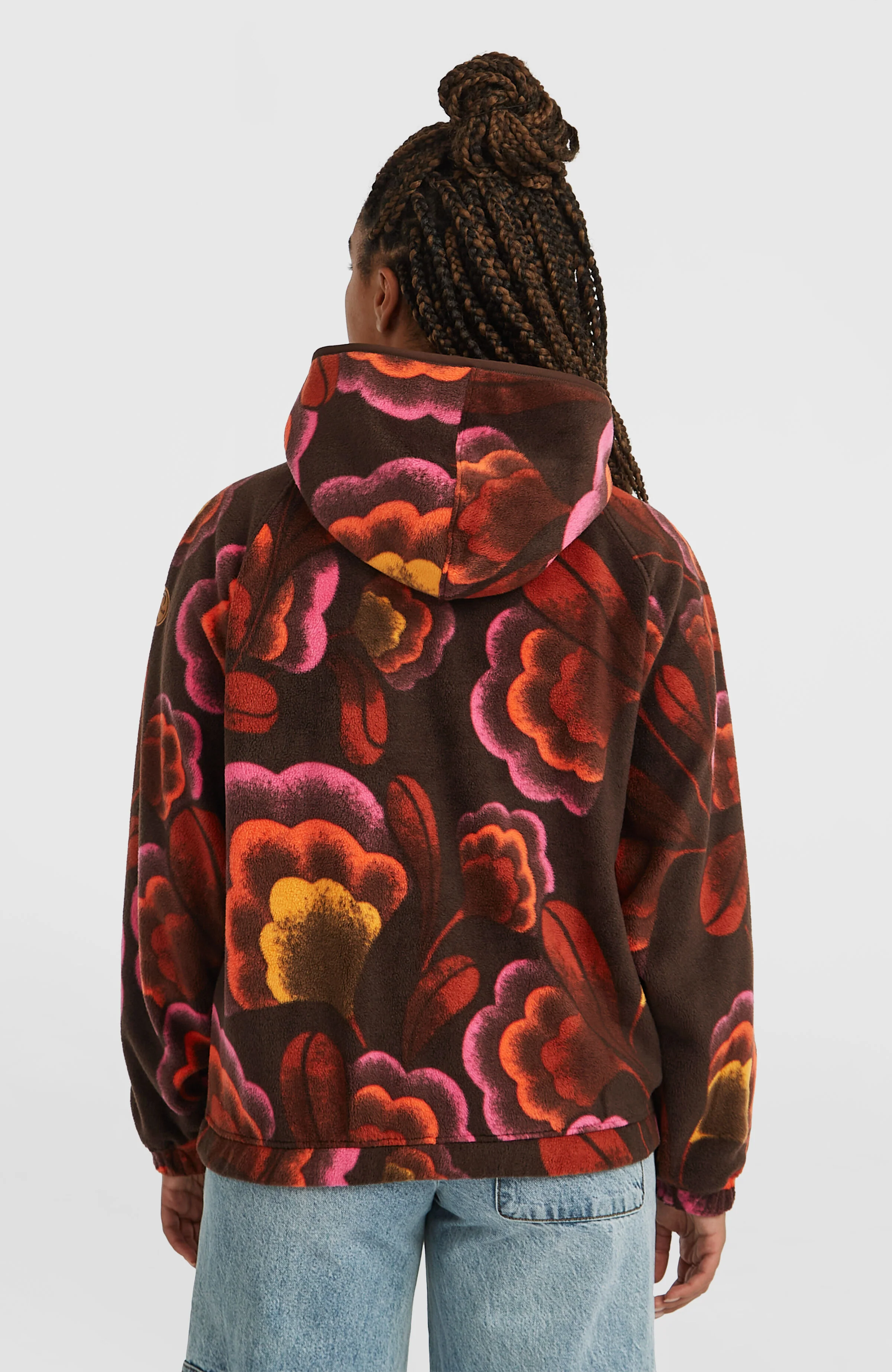 O'Riginals Superfleece Hoodie | Brown Originals Flower - Image 4