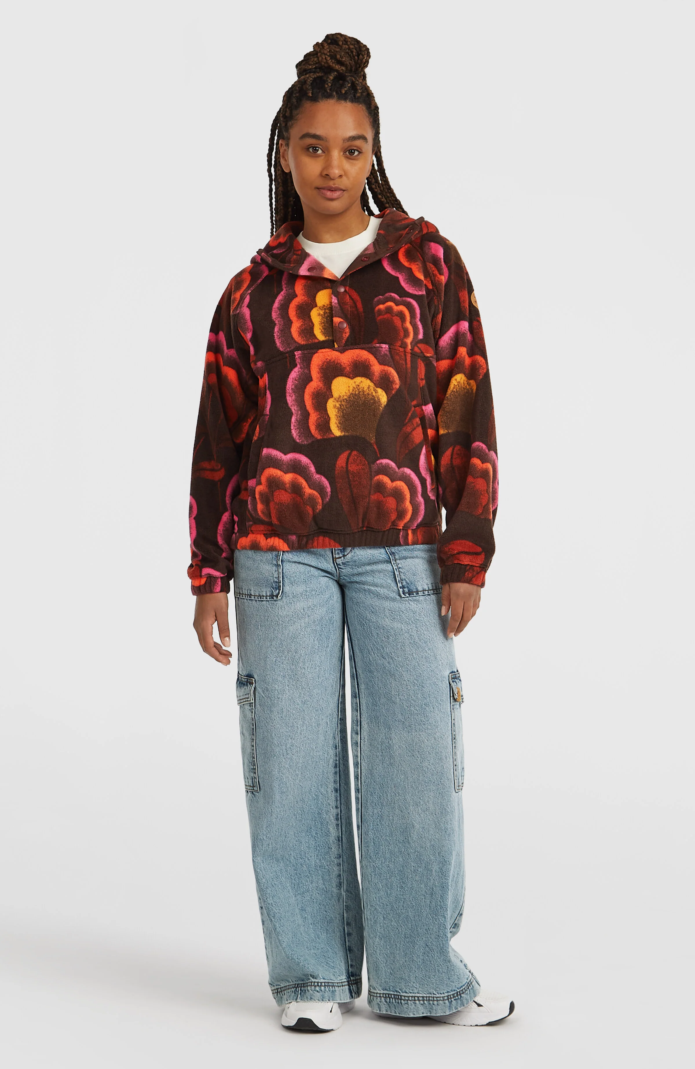 O'Riginals Superfleece Hoodie | Brown Originals Flower - Image 5