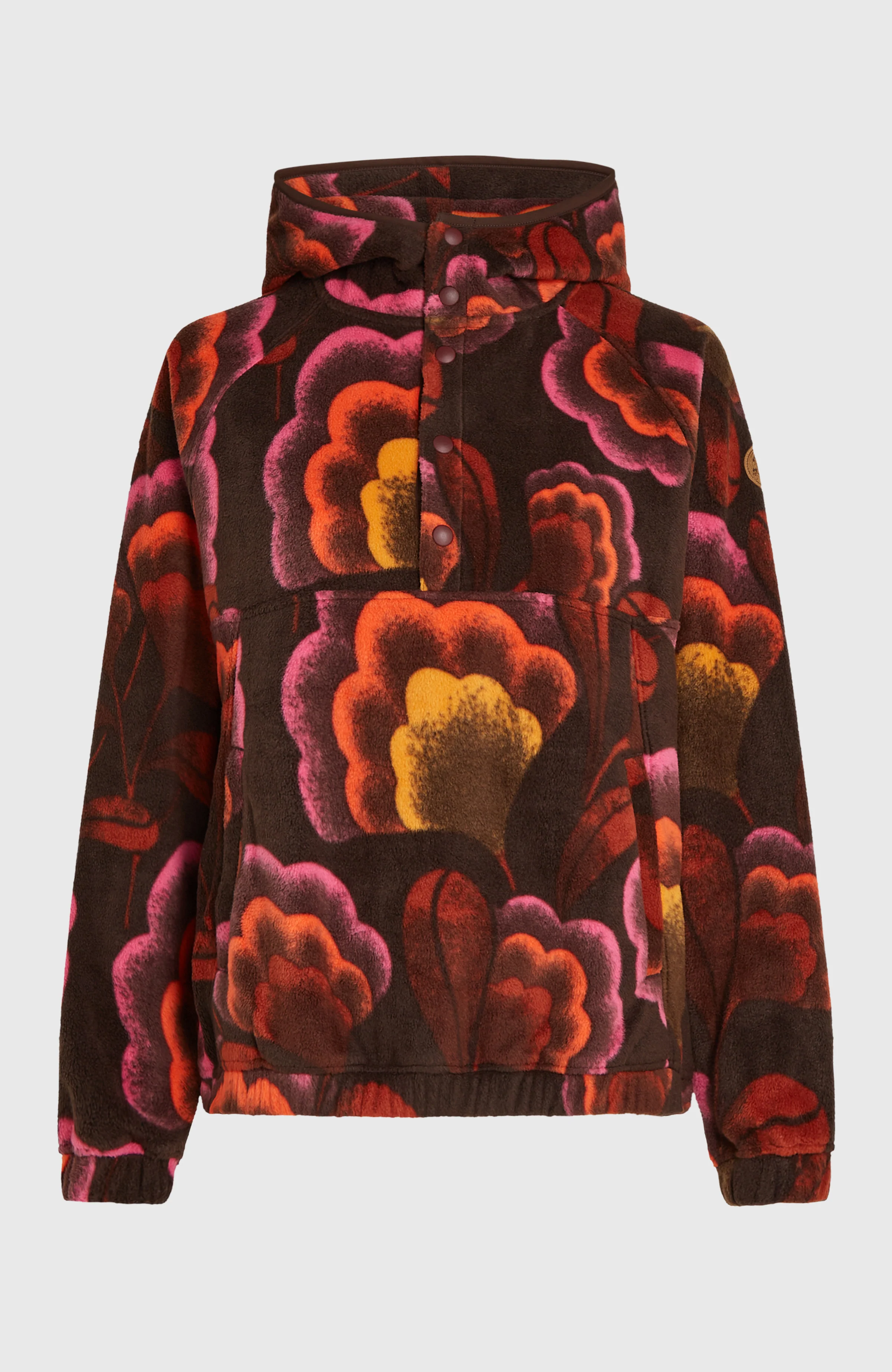 O'Riginals Superfleece Hoodie | Brown Originals Flower - Image 6