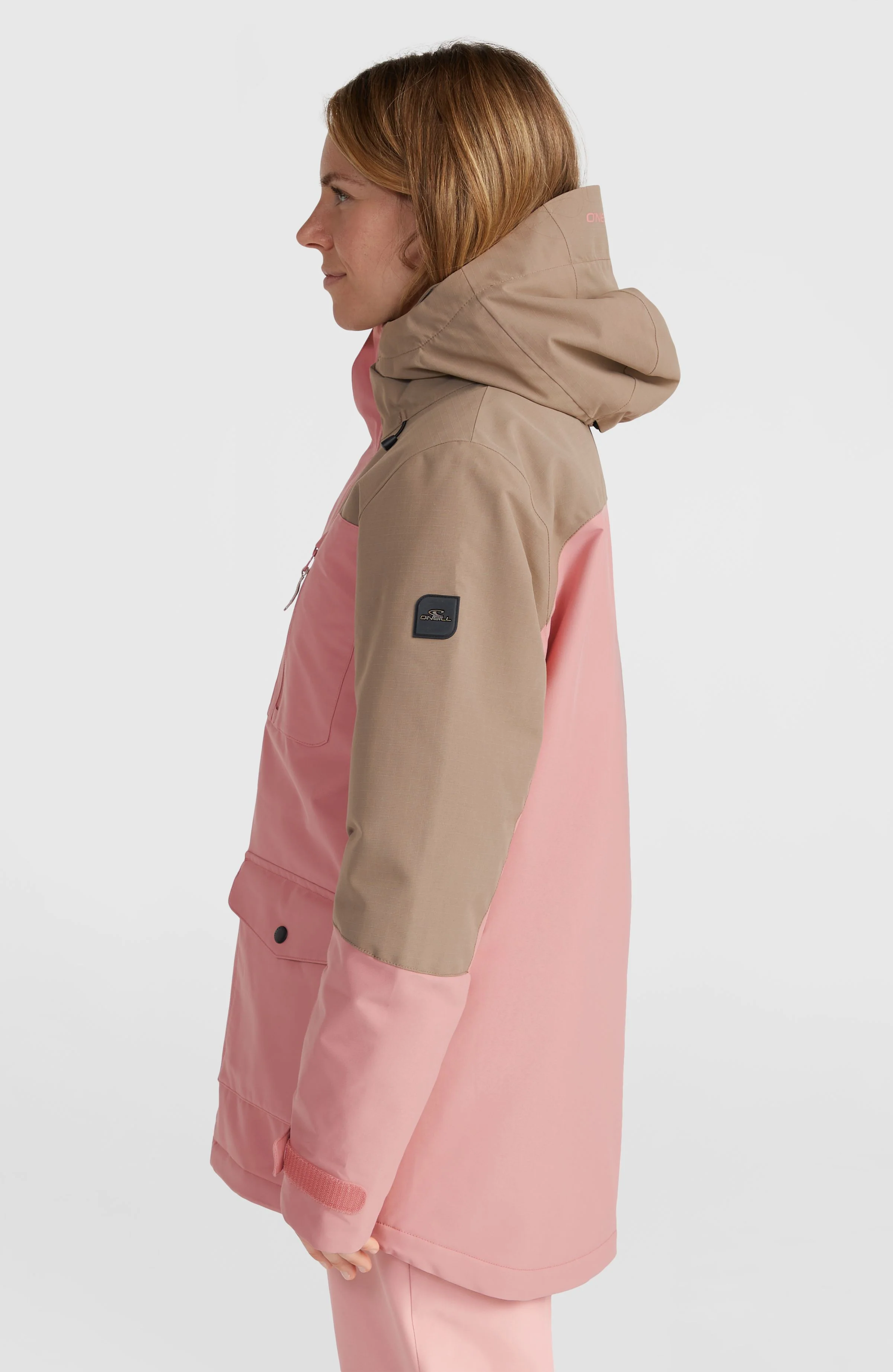 Utility Hybrid-Skijacke | Genuine Pink Colour Block - Image 3