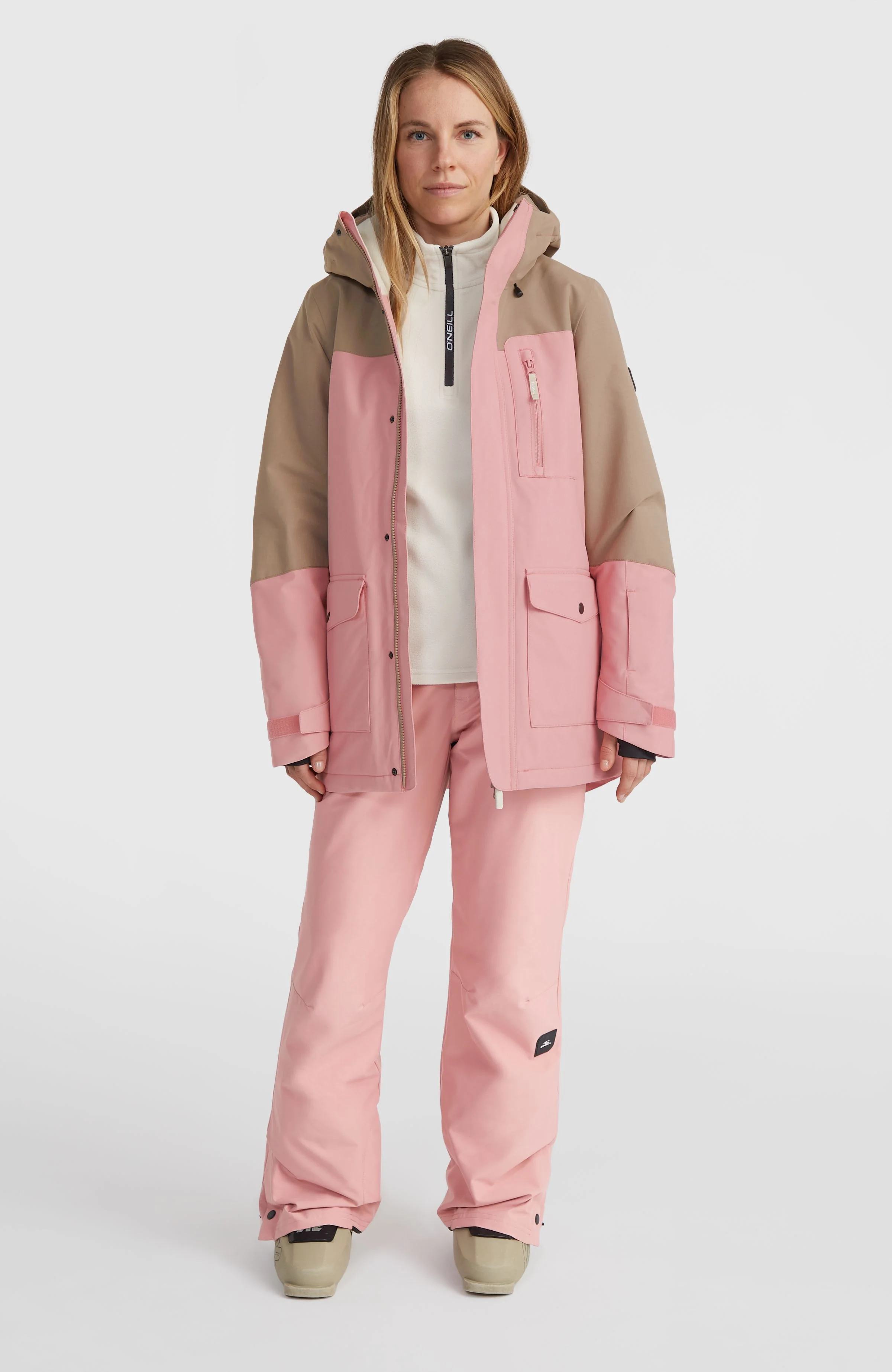 Utility Hybrid-Skijacke | Genuine Pink Colour Block - Image 7